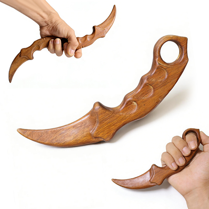 Vintage Collectible Knife - ★▲1/2pcs Golden Sandalwood Claw Knife Wooden