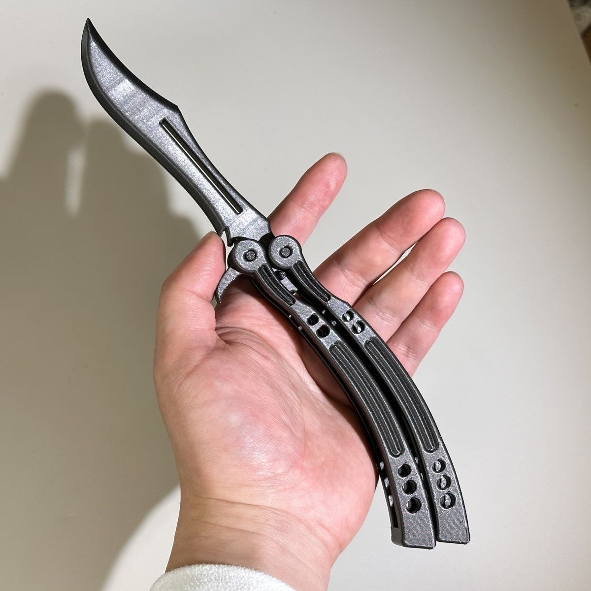 Vintage Collectible Knife - Black Flip Fidget Toy, Safe Non-Blade