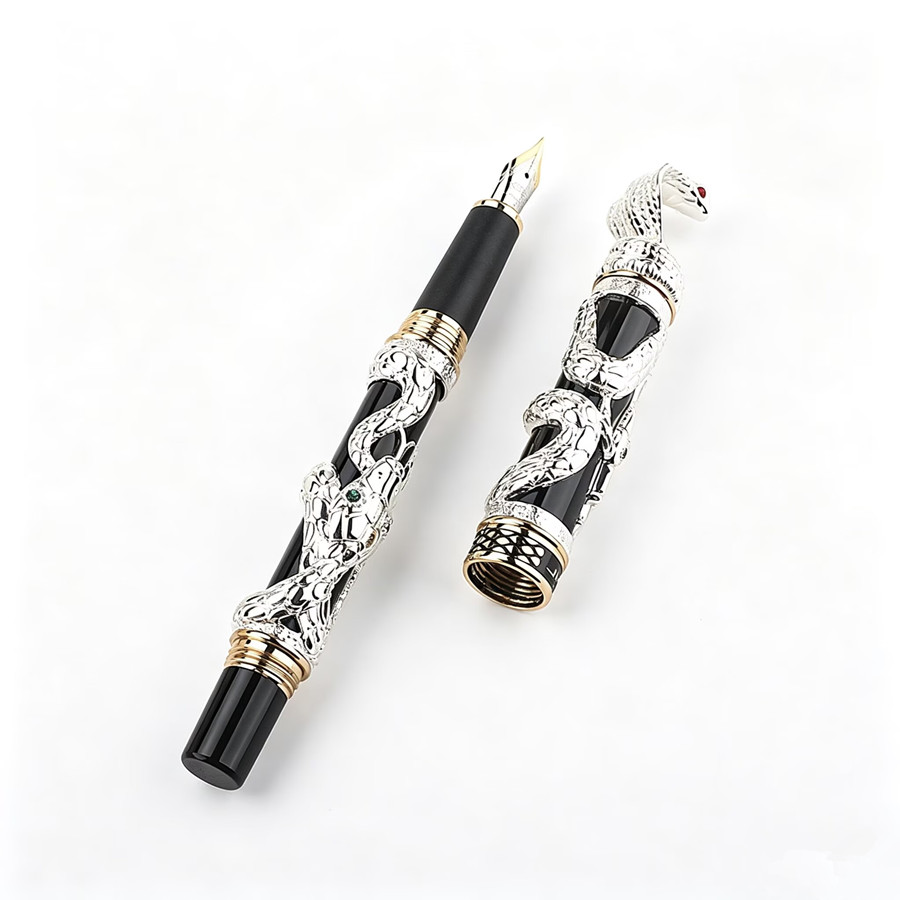 Jinhao Luxury 3D Snake Embosse - Vintage Collectible Pens 评论和价格