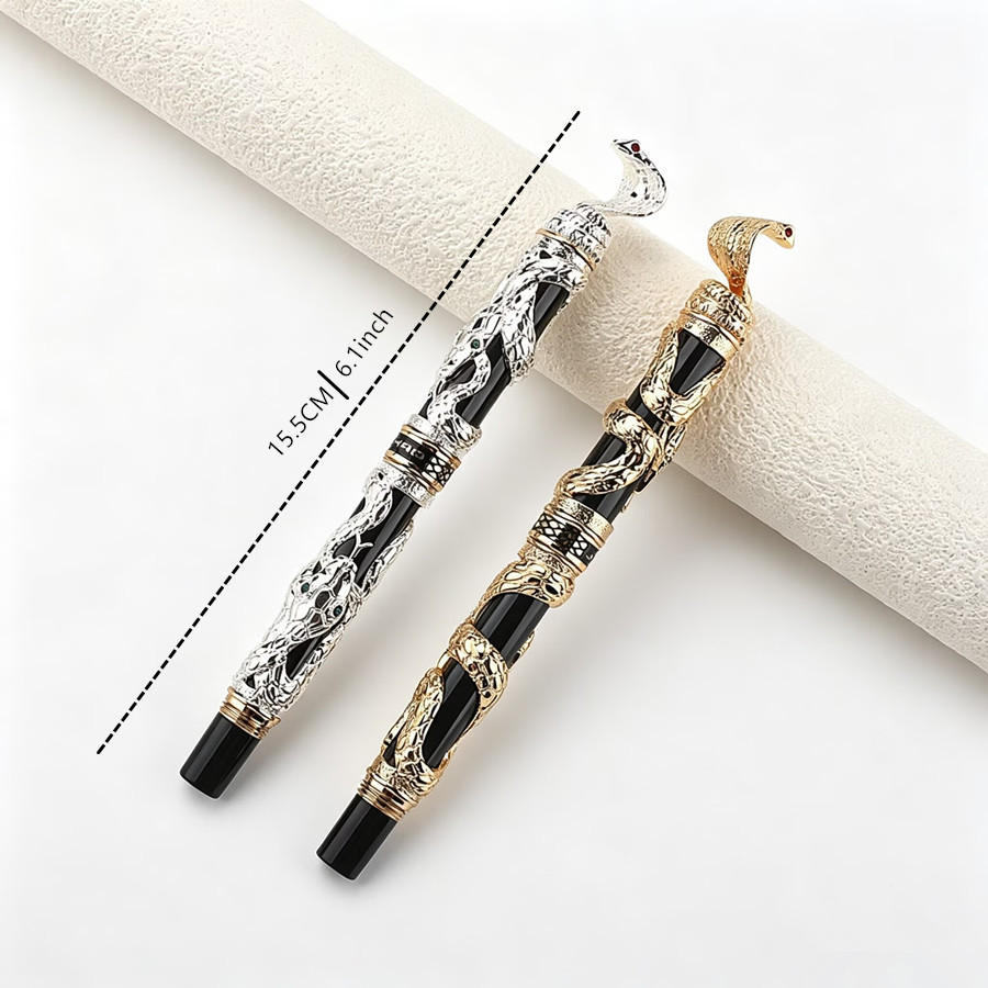 Jinhao Luxury 3D Snake Embosse - Vintage Collectible Pens 评论和价格