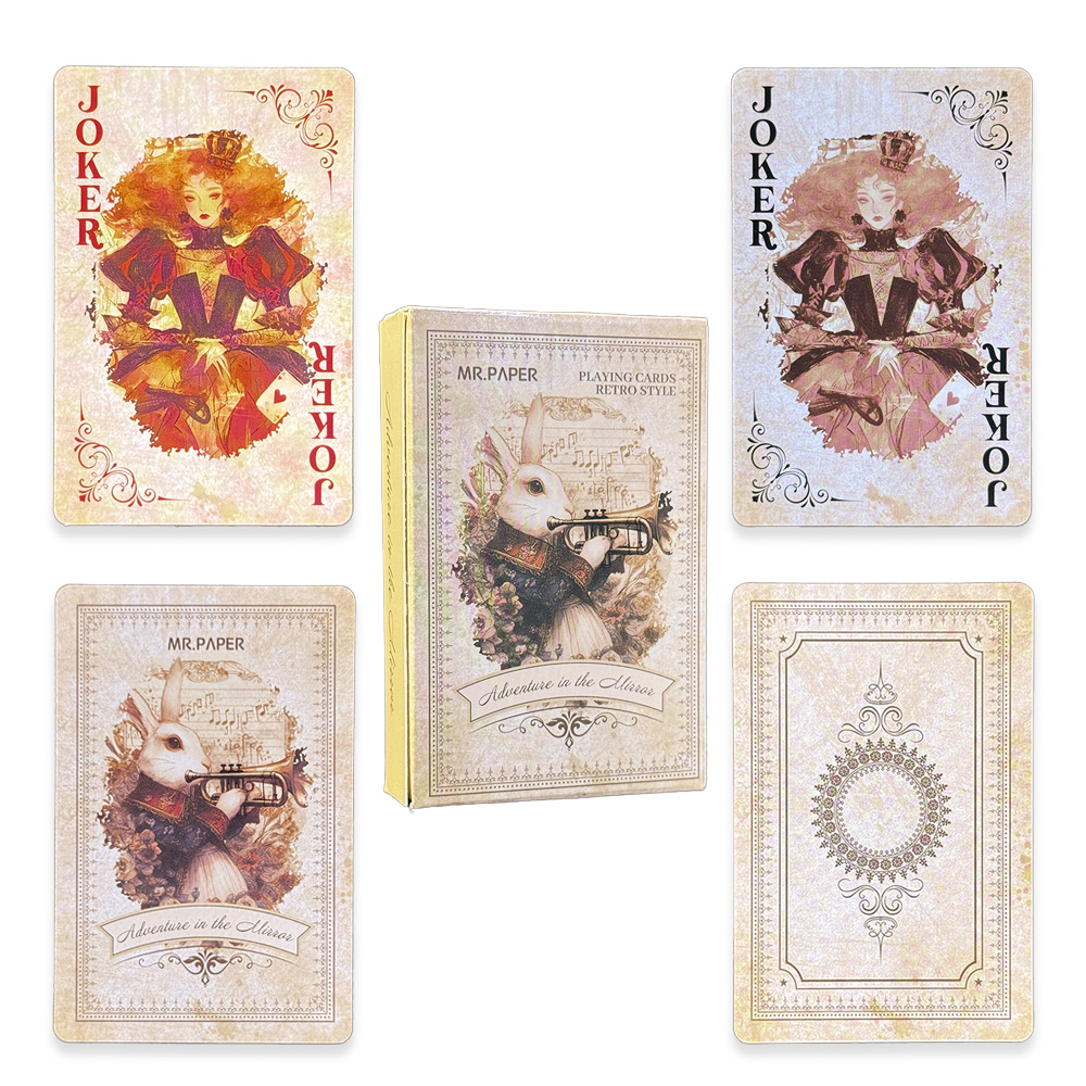 55Pcs Alice in Wonderland Play - Vintage Collectible Playing Cards 评论和价格
