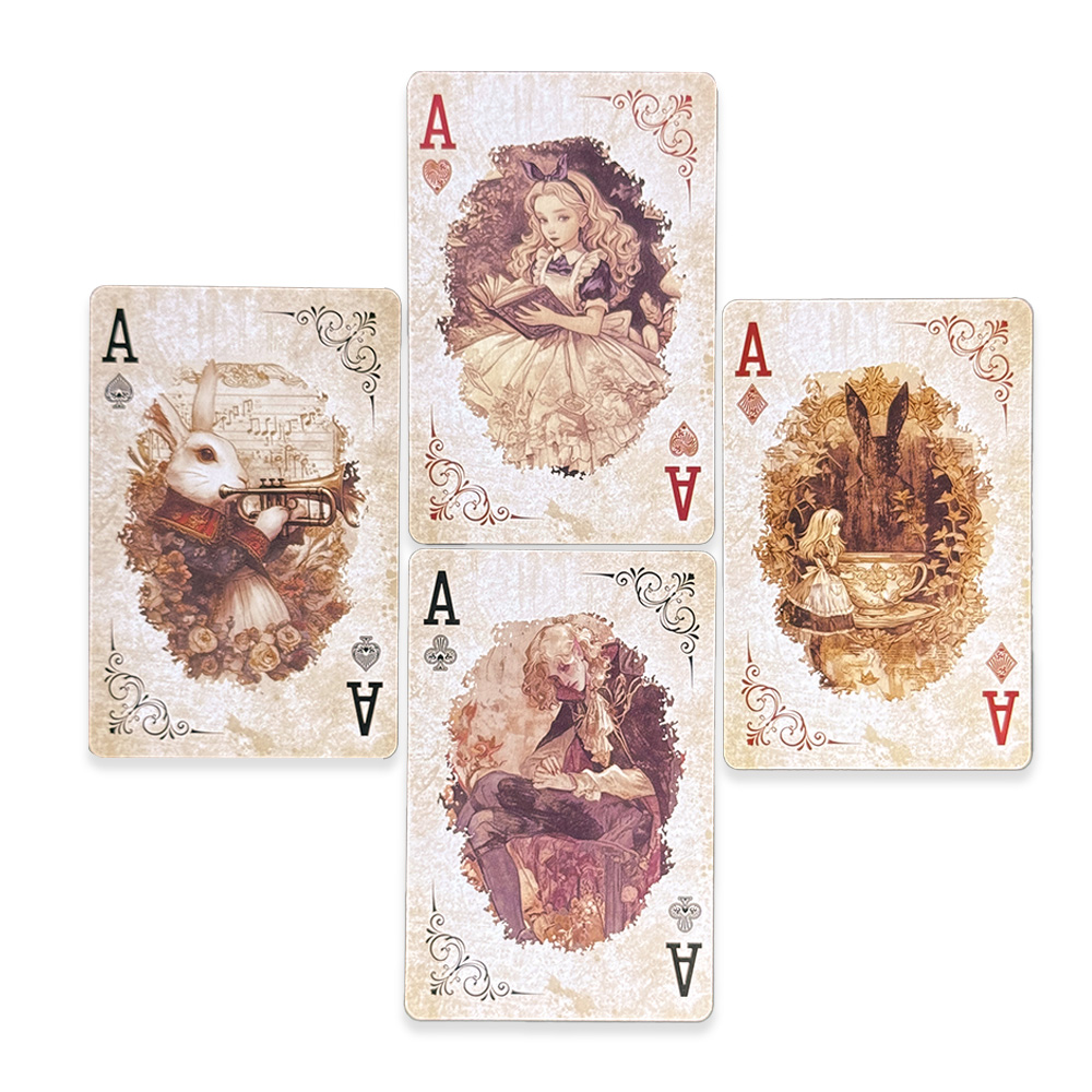 55Pcs Alice in Wonderland Play - Vintage Collectible Playing Cards 评论和价格