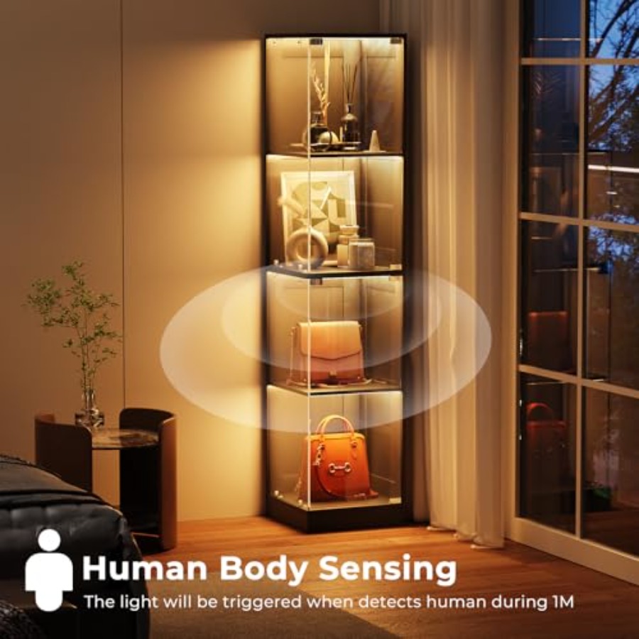Corner display cabinet with gl - Collectible & Vintage Dolls For Christmas 评论和价格