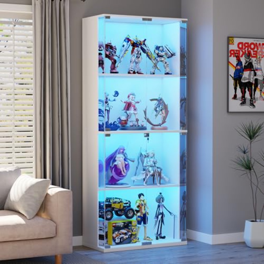 66 Glass Display Cabinet for C - Collectible & Vintage Dolls For Christmas 评论和价格