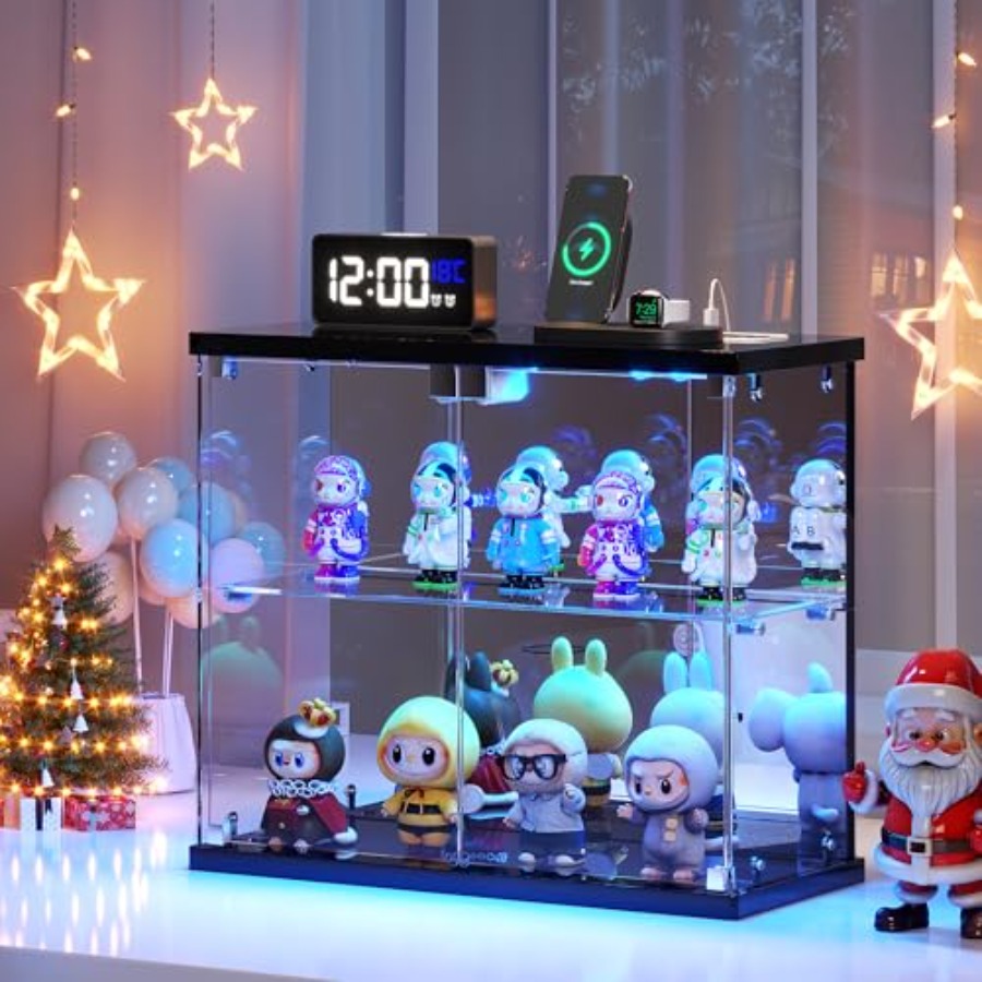 2pc Glass Display Case with LE - Collectible & Vintage Dolls For Christmas 评论和价格