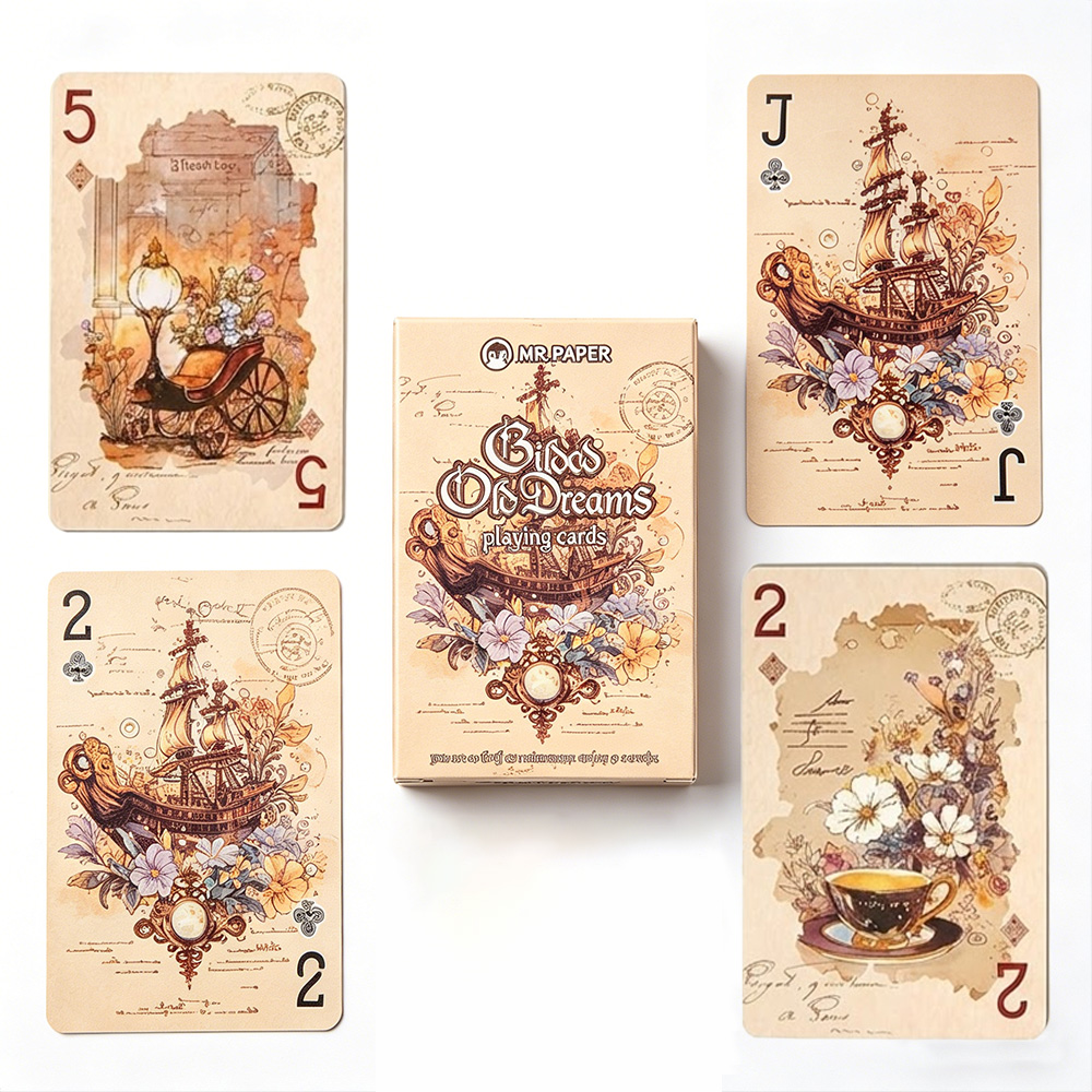 55pcs Vintage Aesthetic Playin - Vintage Collectible Playing Cards 评论和价格