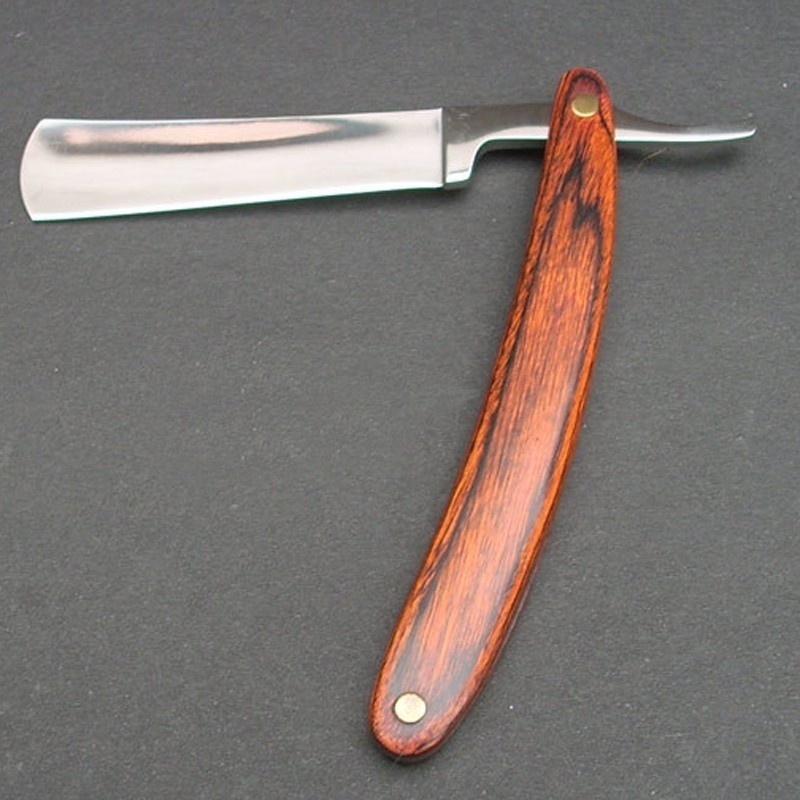 Vintage Wood Handle Straight E - Vintage Collectible Knife 评论和价格