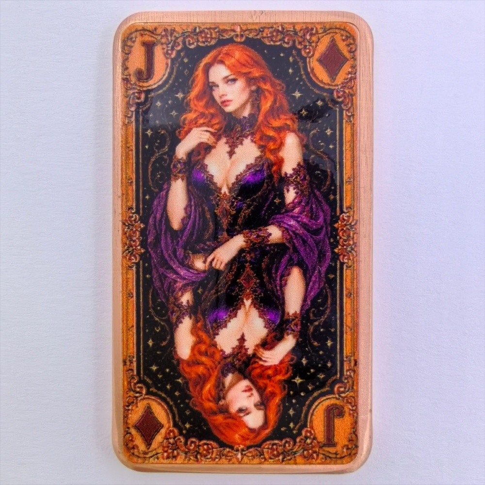 1oz .999 Fine Copper Bar Poker - Vintage Collectible Playing Cards 评论和价格