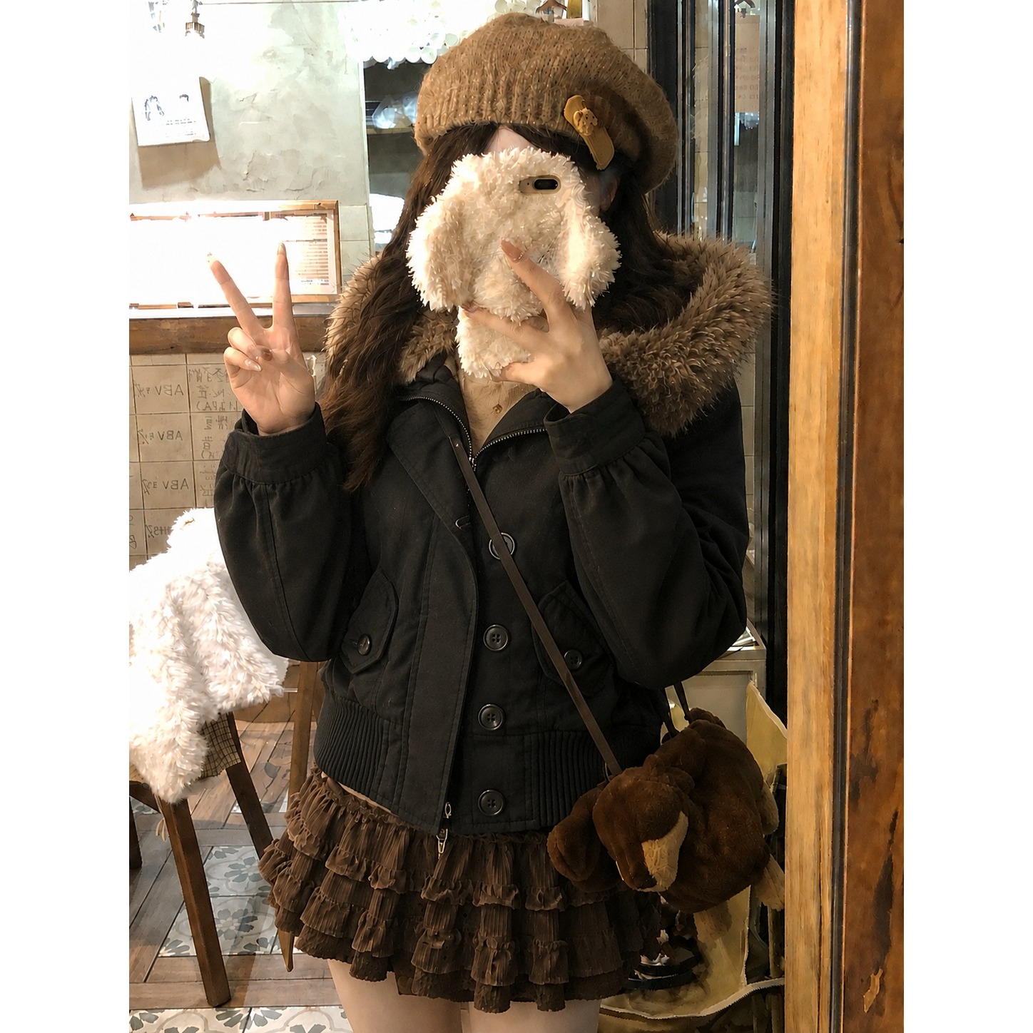 American Vintage Faux Fur Wool - Vintage Zip Hoodie 评论和价格